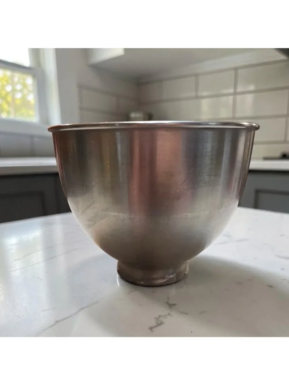 Vintage 1980s KitchenAid K45 Stainless Steel Mixing Bowl 4.5 Qt Korea NO HANDLE